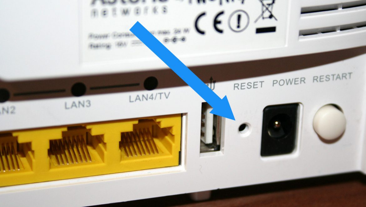 Router zurücksetzen